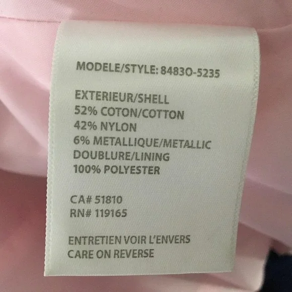 Tribal Jacket Womens 6 Pink Snap Front Roll Tab Sleeves Ruffle Pockets - Picture 11 of 13